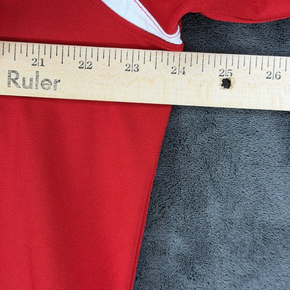 Trojan Apparel USC Trojans Mens Large Red White Performance Polo Shirt Short Slv - Picture 6 of 8